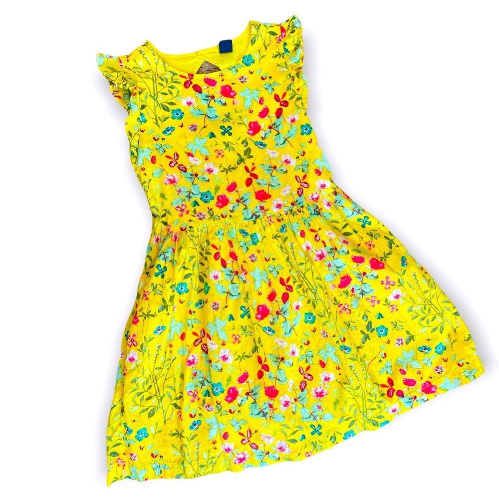 Gap Yellow Floral Dress, XL (12)